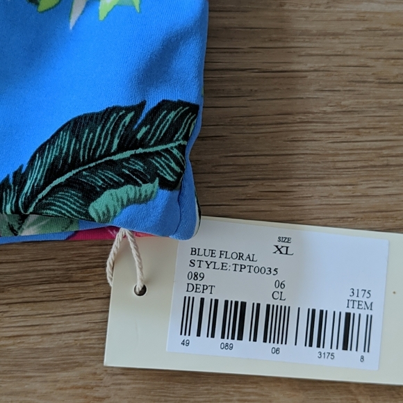 Tori Praver Seafoam Swim New Floral Bikini Top XL - Picture 2 of 4